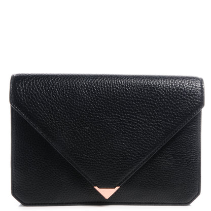 Alexander Wang Soft Pebbled Prisma Skeletal Clutch Black 1 of 6