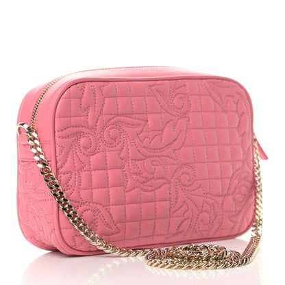 Versace Nappa Barocco Quilted Vanitas Medea Chain Crossbody Pink 2 of 7