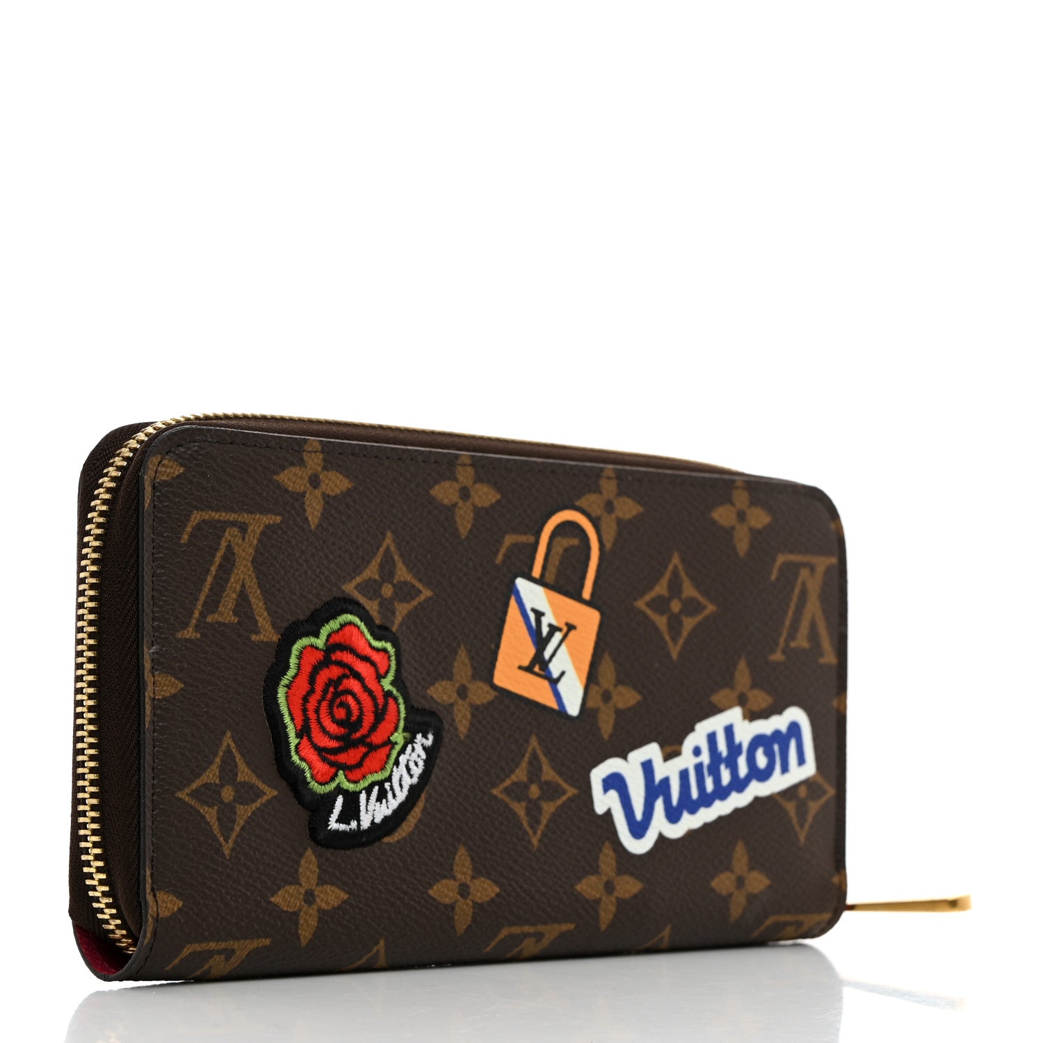 Louis Vuitton Monogram Travel Stickers Zippy Wallet 3 of 7
