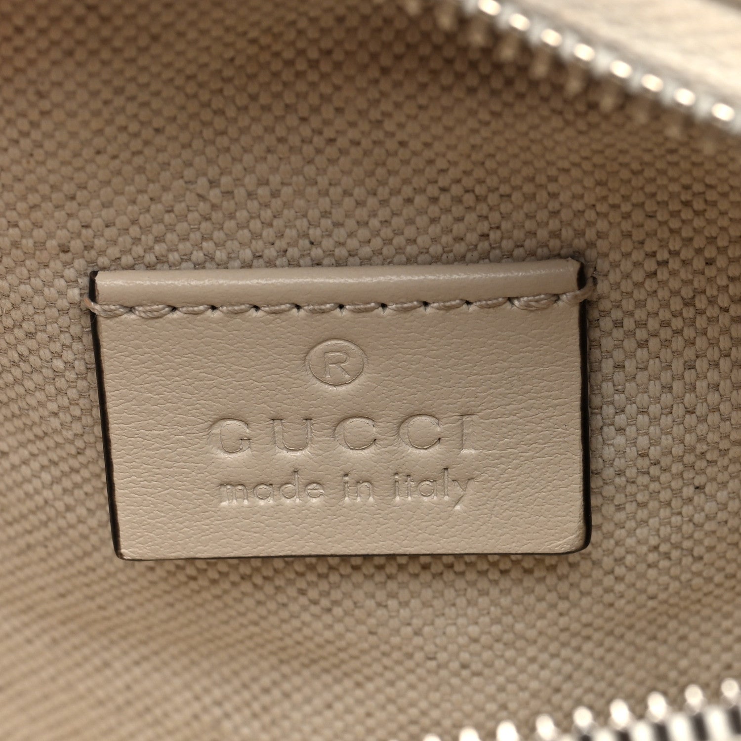 Gucci Calfskin GG Tennis Embossed Belt Bag Mystic White 6 of 10