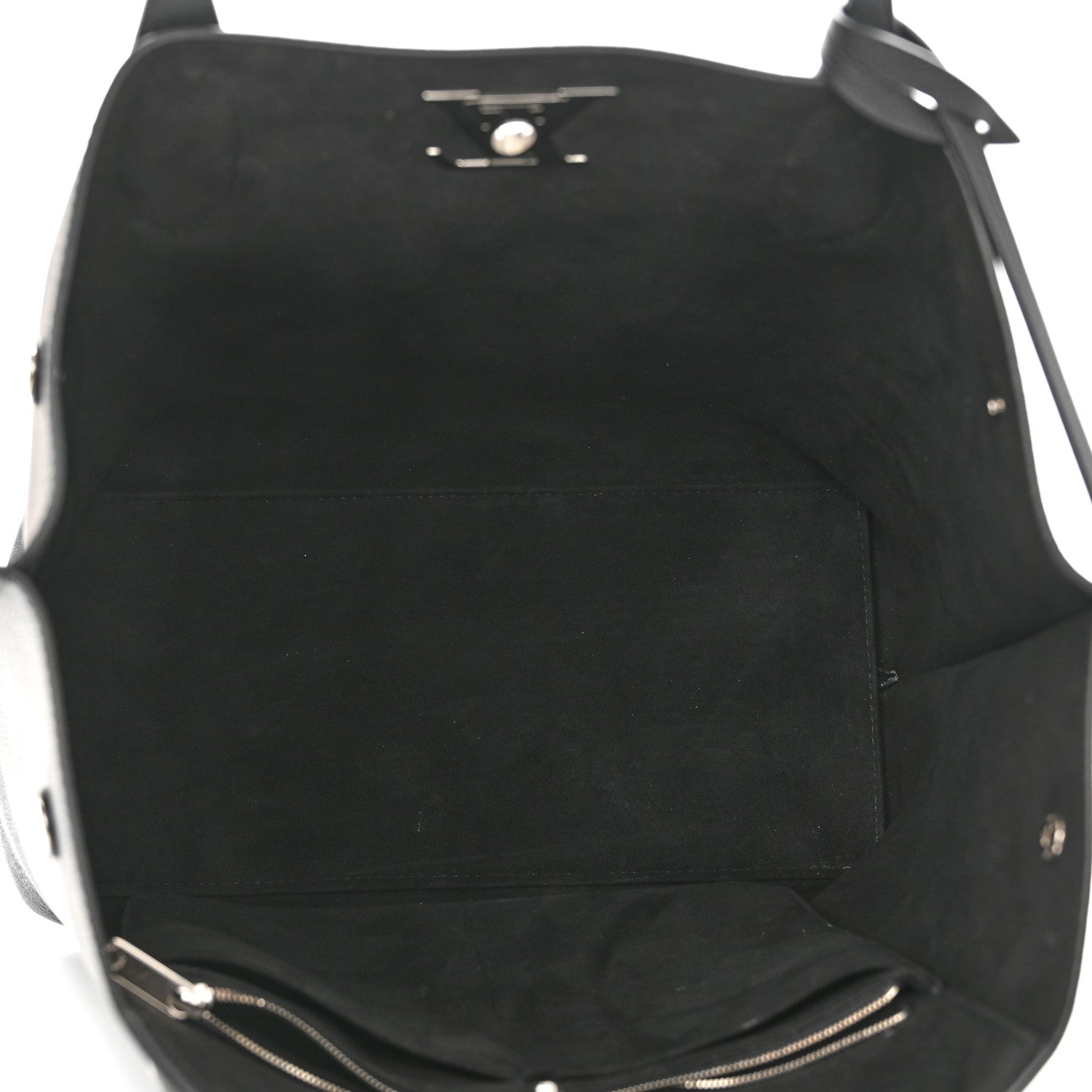 Louis Vuitton Calfskin Lockme Go Tote Black 5 of 10