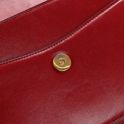 Gucci Textured Calfskin Small Torchon GG Ring Shoulder Bag New Cherry Red 12 of 14