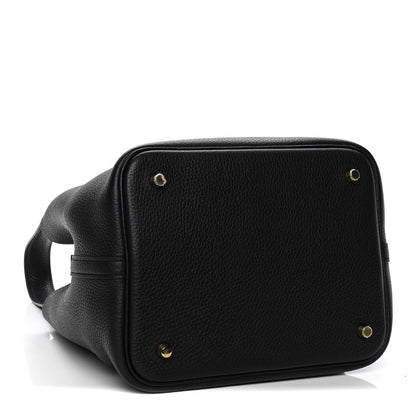 Hermes Taurillon Clemence Picotin Lock 22 MM Black 4 of 7