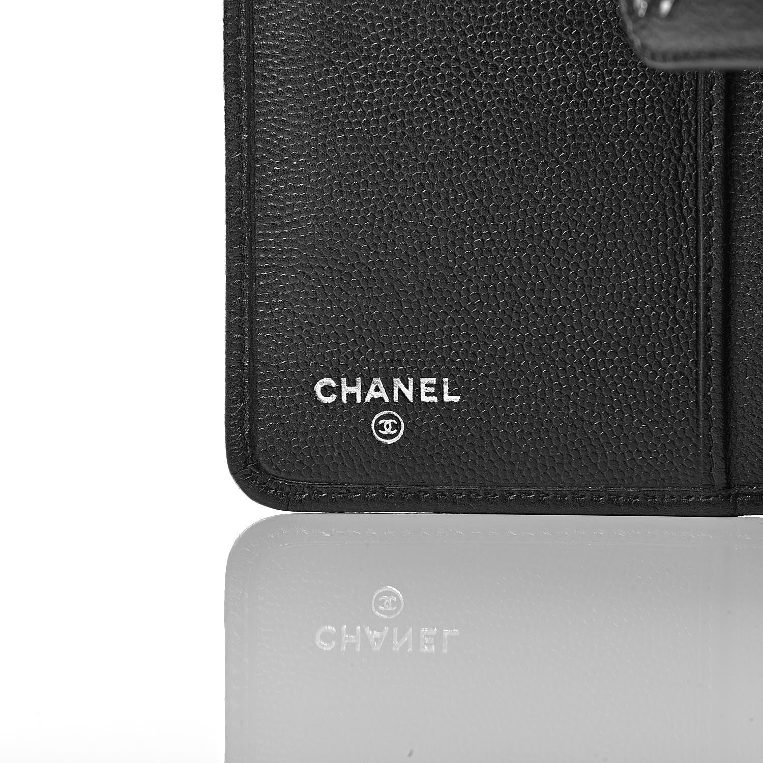 Chanel Caviar Sevruga Zip Pocket Wallet Black 6 of 9