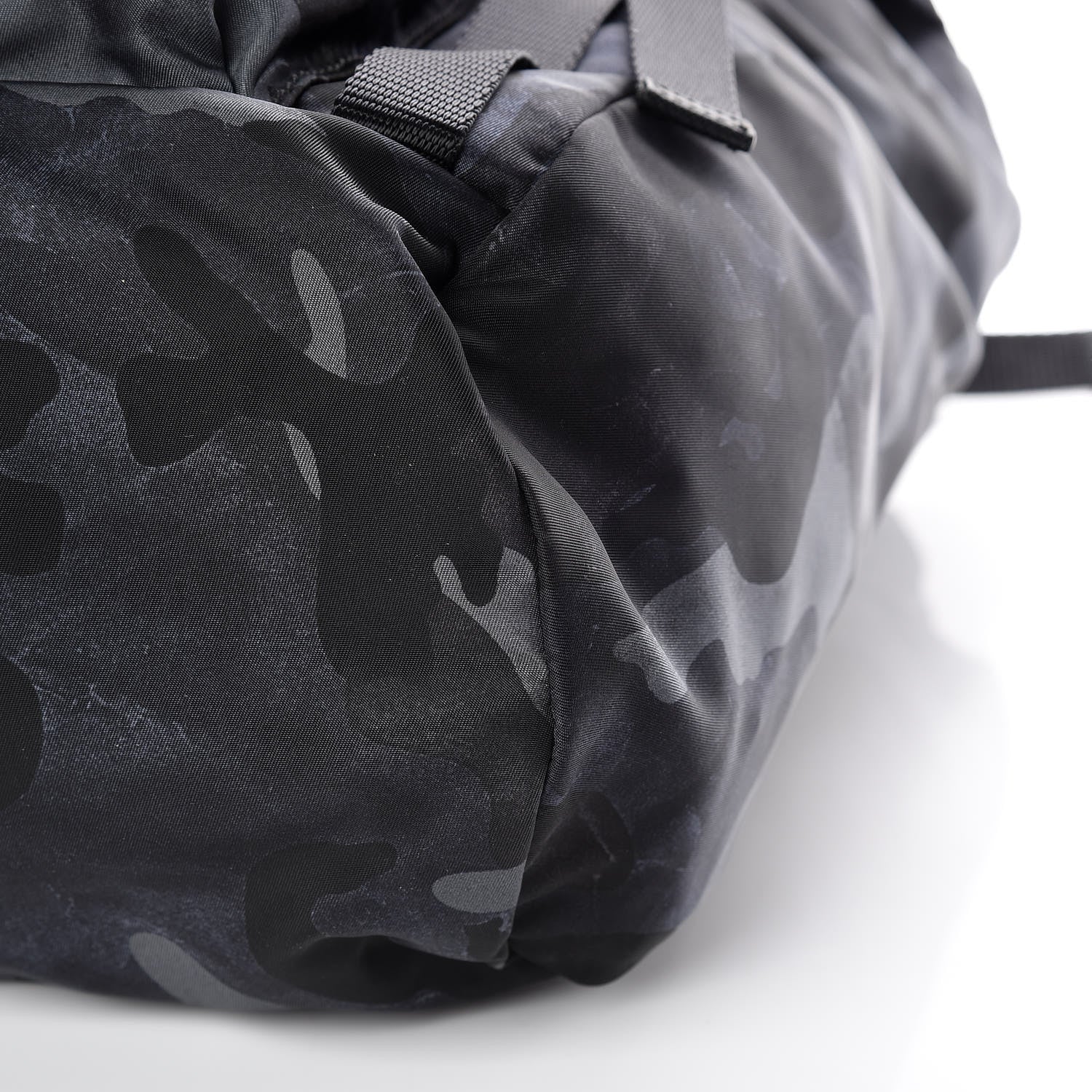 Prada Tessuto Nylon Camouflage Print Double Buckle Backpack Fumo 6 of 10