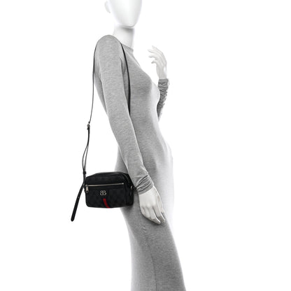 Gucci X BALENCIAGA BB Monogram Web Mini Ophidia Shoulder Bag Black 2 of 10
