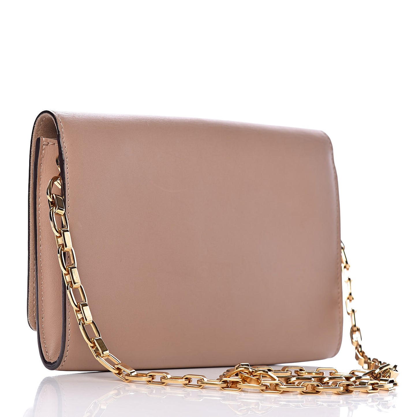 Calfskin Chain Louise GM Nude