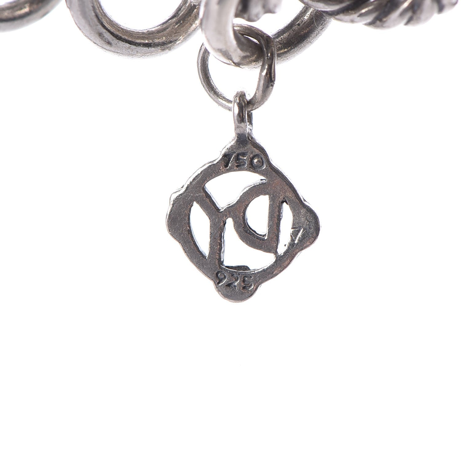 David Yurman Sterling Silver 18K Yellow Gold Atlas Chain Mail Necklace 5 of 5