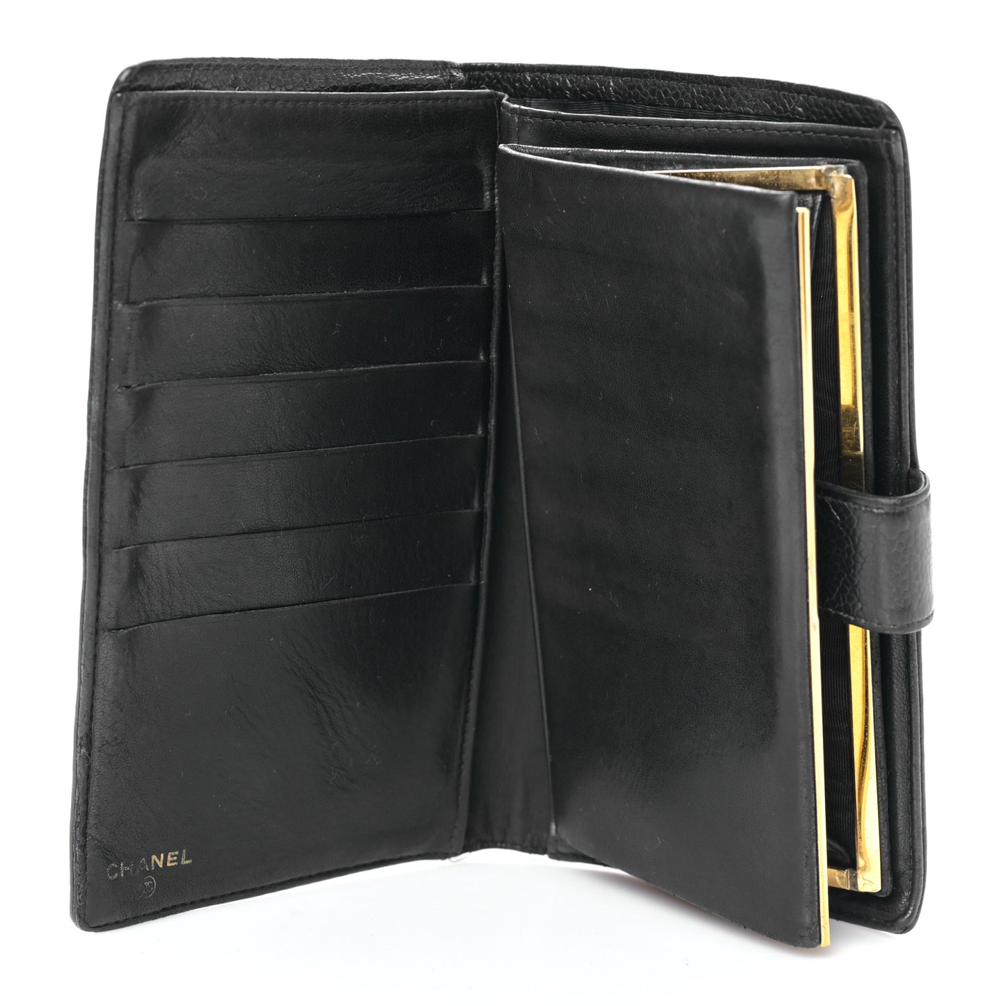 Caviar Timeless CC French Wallet Black