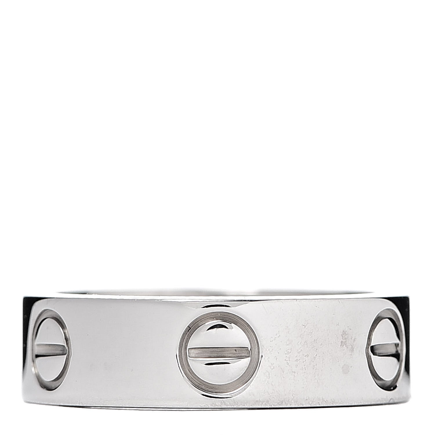 Cartier 18K White Gold 5.5mm LOVE Ring 52 6 3 of 4