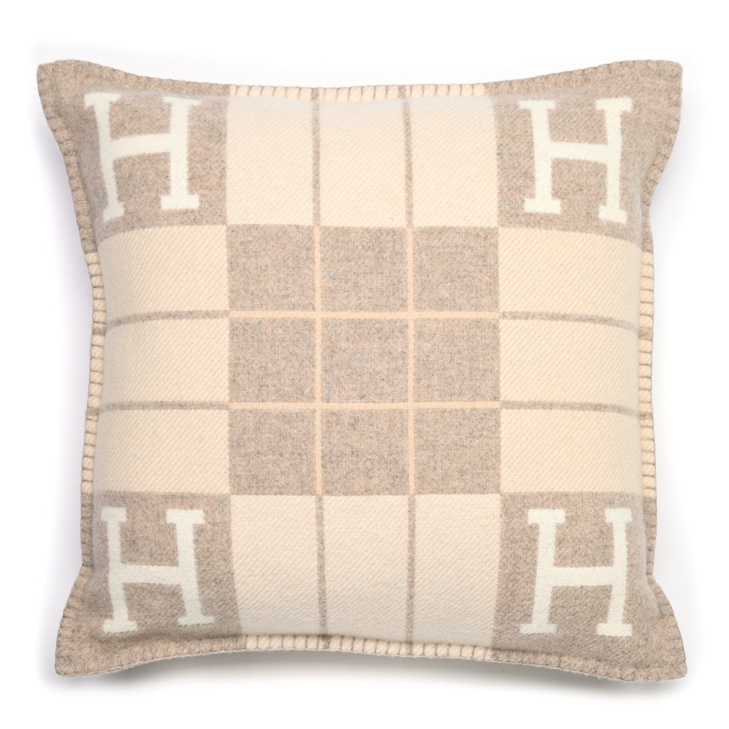 Hermes Wool Cashmere Avalon III Pillow PM Coco Camomille 1 of 3