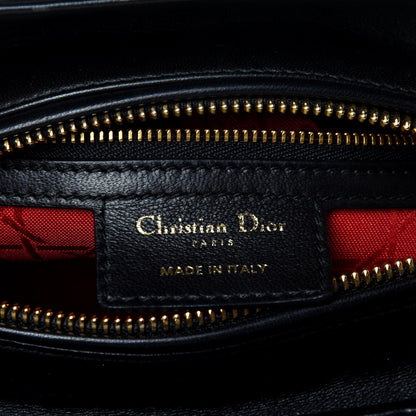 Christian Dior Lambskin Cannage Medium Lady Dior Black 7 of 12