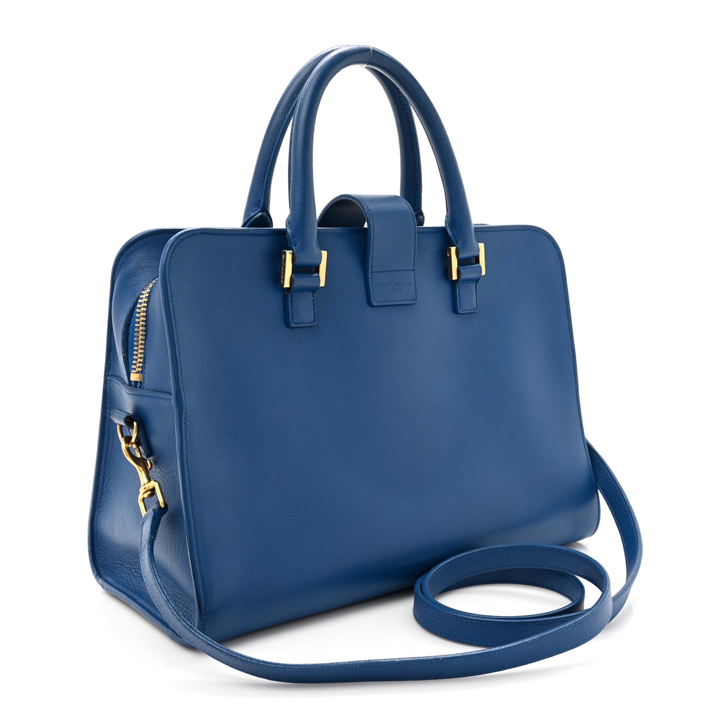 Calfskin Small Monogram Cabas Blue Majorelle