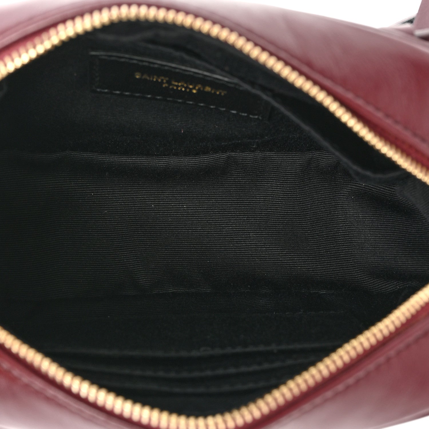 Saint Laurent Calfskin Matelasse Monogram Lou Belt Bag Dark Legion Red 5 of 9