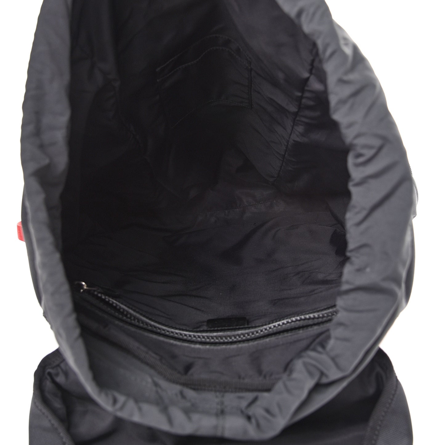 Techno Canvas Web Double Buckle Backpack Black