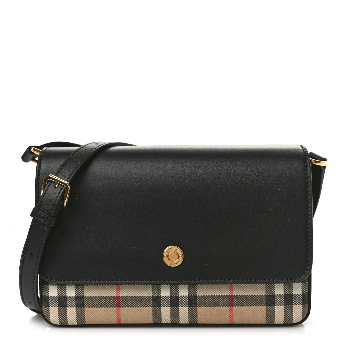 Calfskin Vintage Check New Hampshire Bag Black