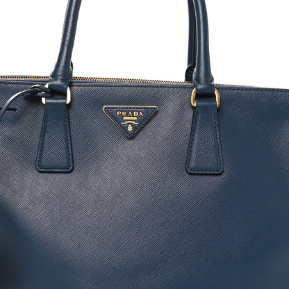 Prada Saffiano Large Galleria Double Zip Tote Bluette 7 of 9