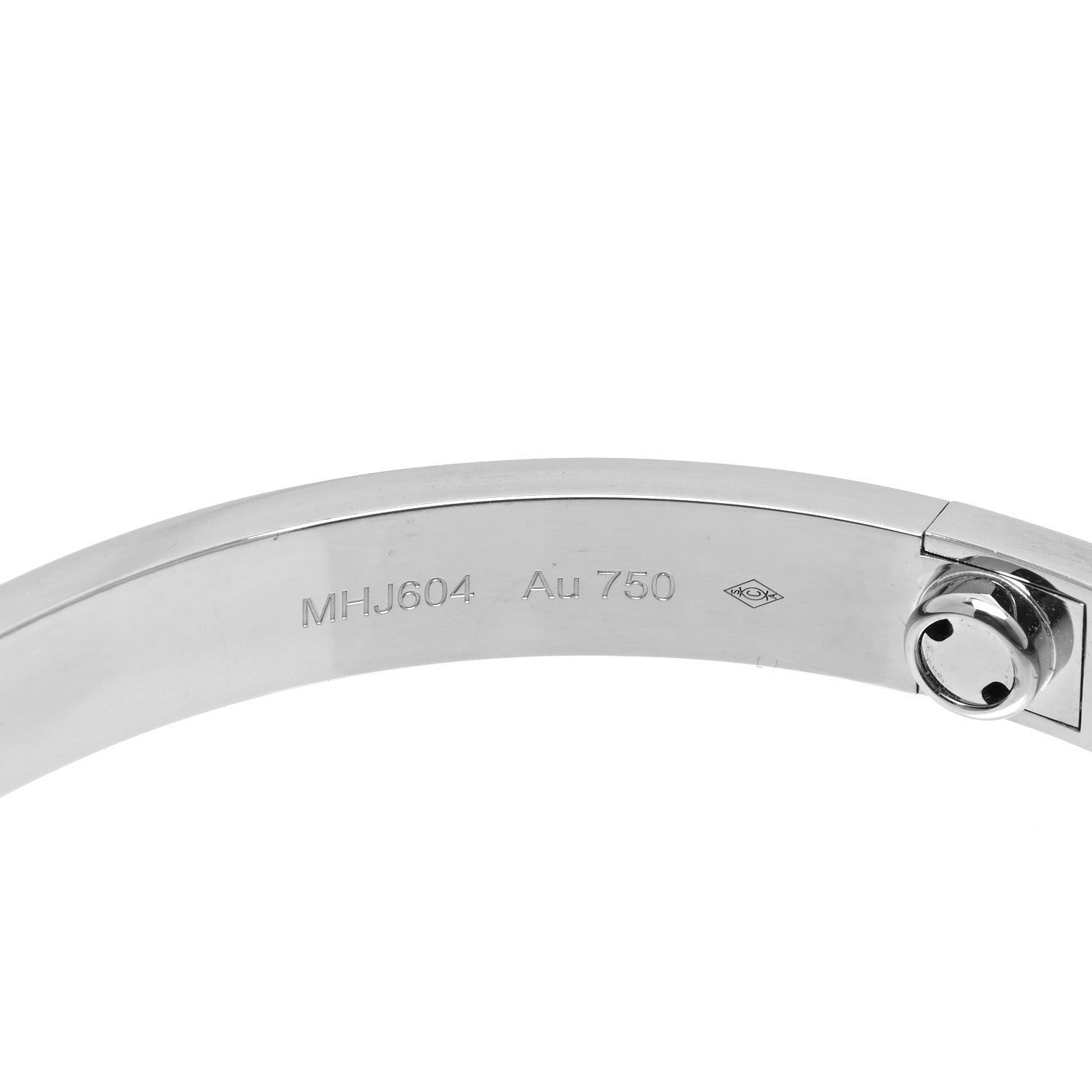 Cartier 18K White Gold LOVE Bracelet 19 5 of 6