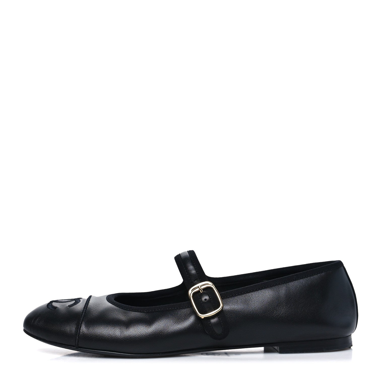 Chanel Lambskin Mary Jane Flats 39 Black 1 of 10
