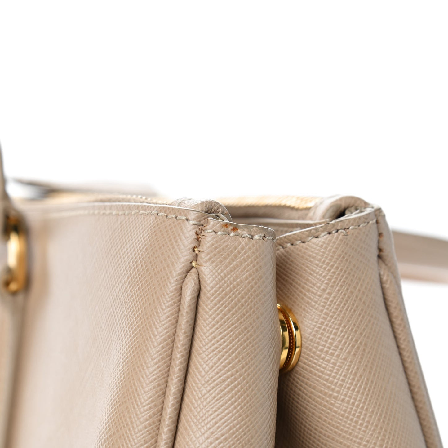 Saffiano Lux Extra Large Galleria Double Zip Tote Sabbia