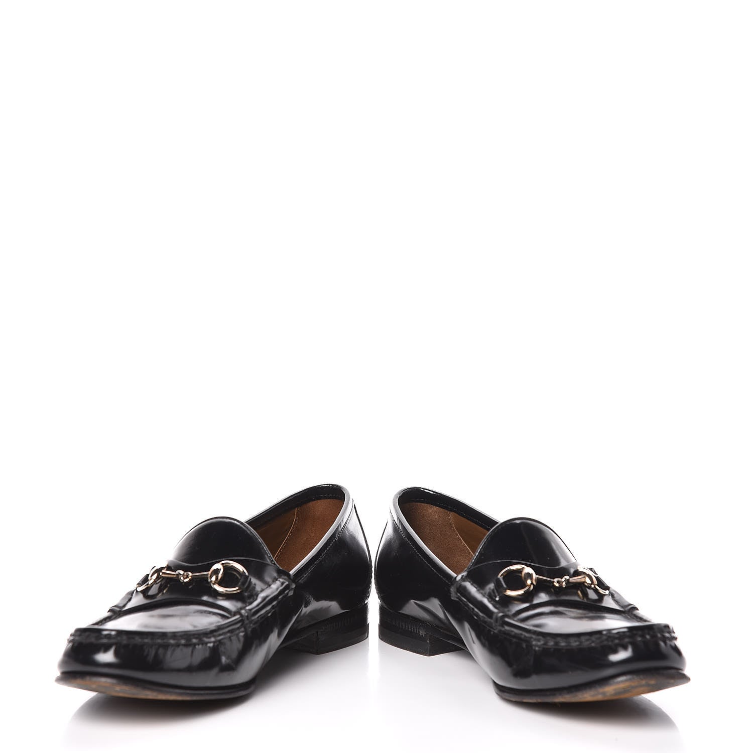 Gucci Regent Calfskin Womens 1953 Horsebit Loafers 38.5 Black 5 of 13
