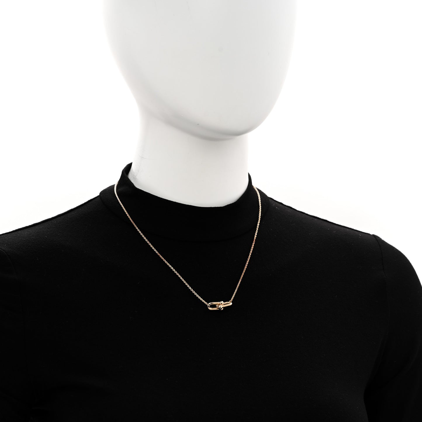 18K Yellow Gold HardWear Small Double Link Pendant Necklace