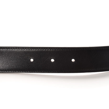 Hermes Box Togo 32mm Guilloche H Belt 90 Black Gold 4 of 8