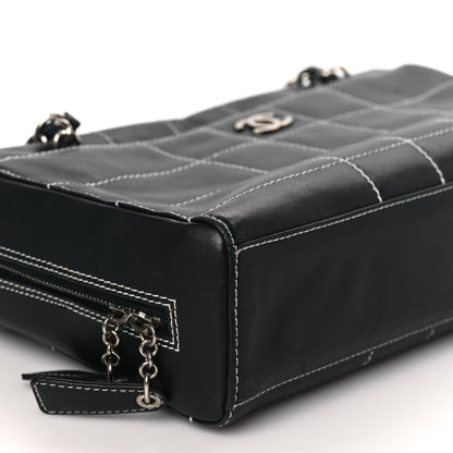 Chanel Lambskin Square Stitched Shoulder Bag Black 7 of 8