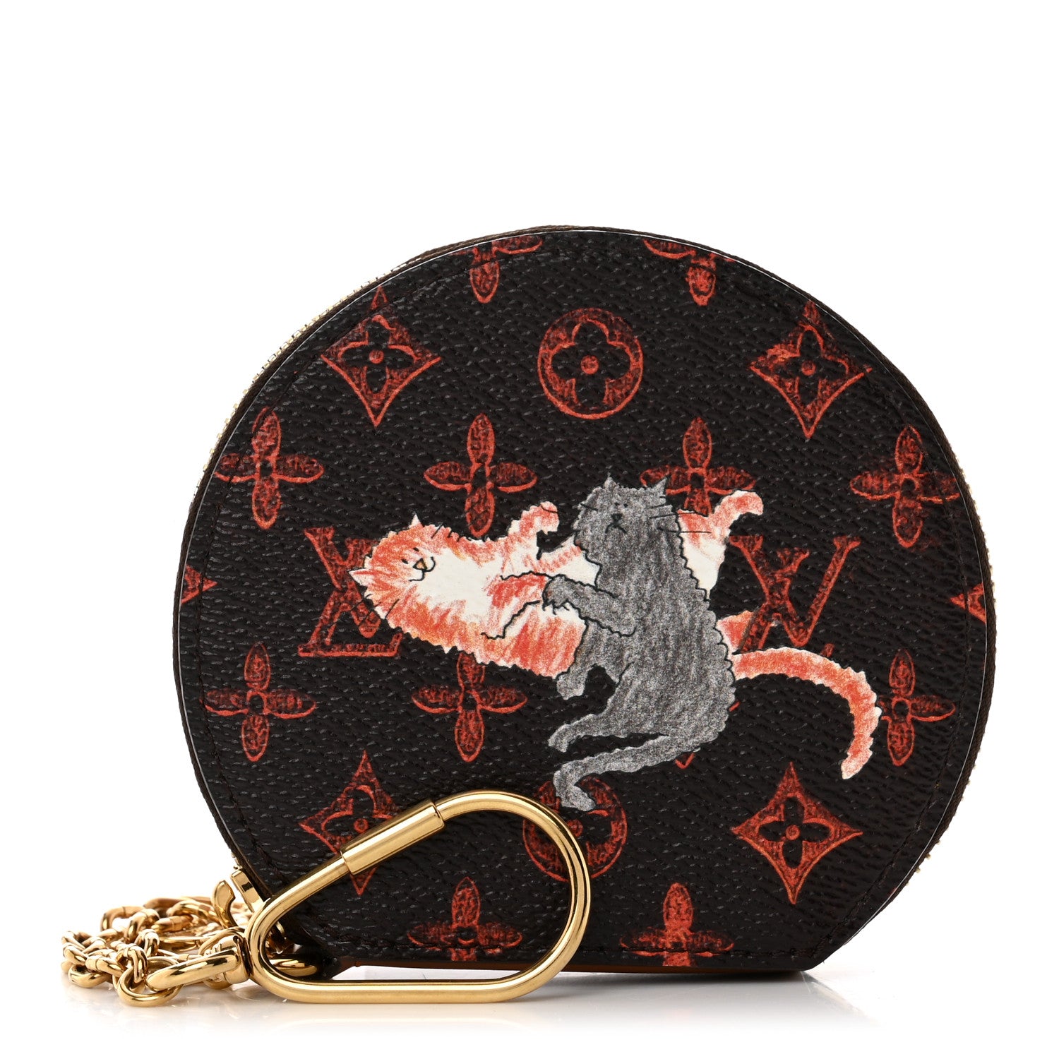 Louis Vuitton Calfskin Catogram Micro Boite Chapeau Marron 1 of 6