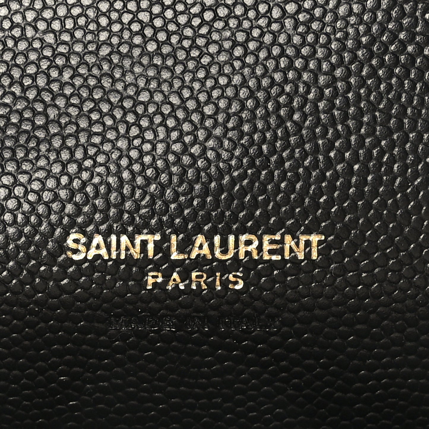Grain De Poudre Matelasse Chevron Monogram Envelope Clutch Black