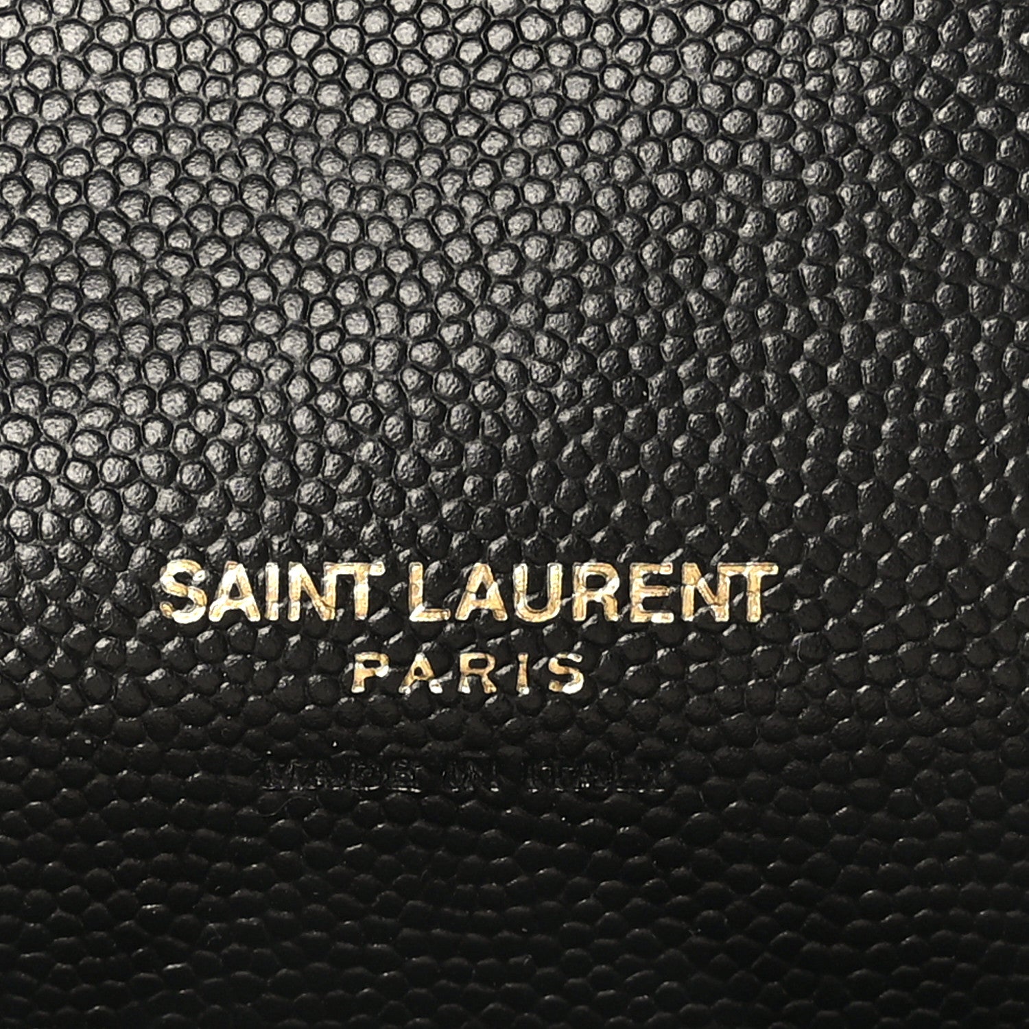 Saint Laurent Grain De Poudre Matelasse Chevron Monogram Envelope Clutch Black 6 of 7