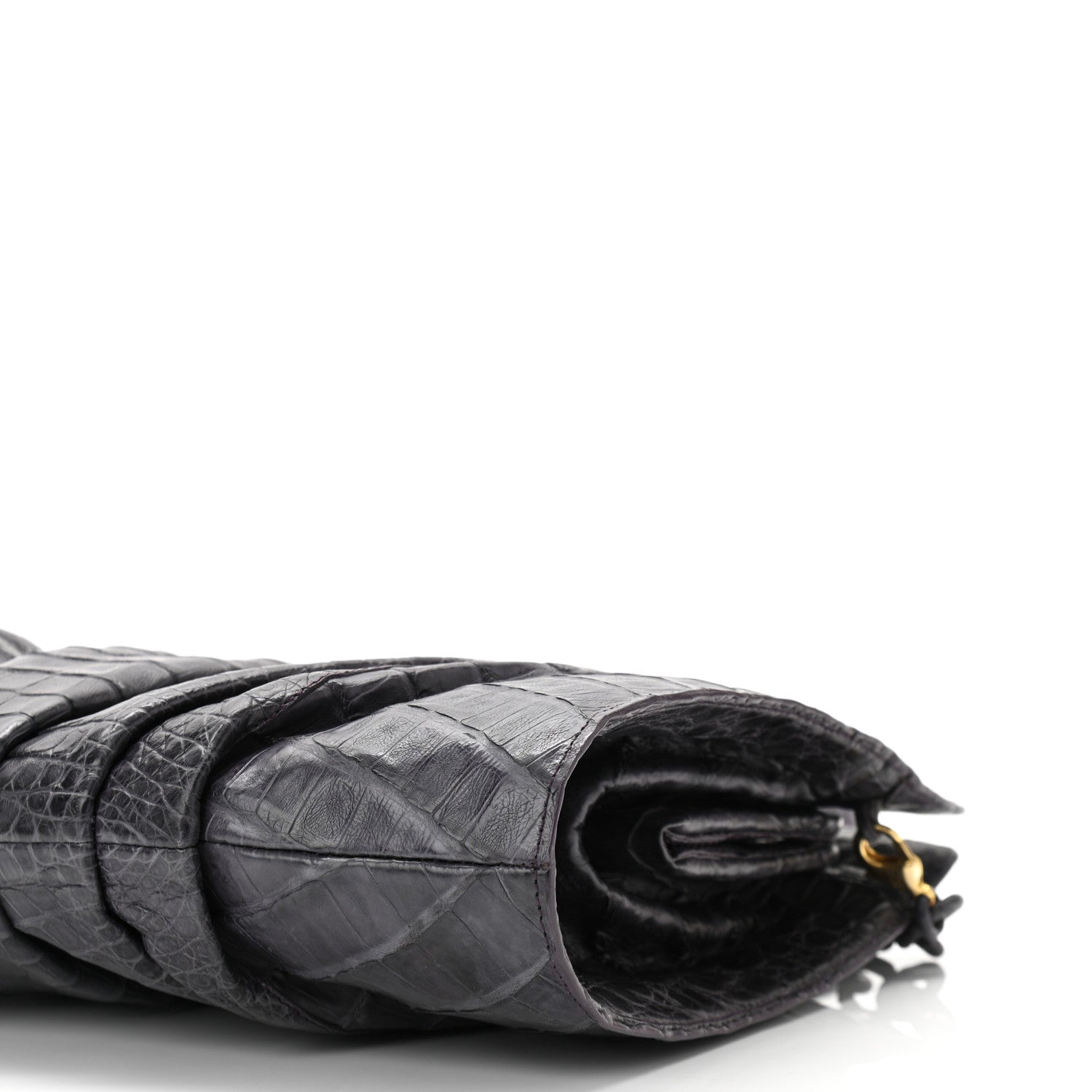 Nancy Gonzalez Crocodile Slim Frame Chain Clutch Degrade 9 of 9