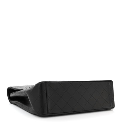 Chanel Lambskin Quilted XL Jumbo Single Flap Black 4 of 10