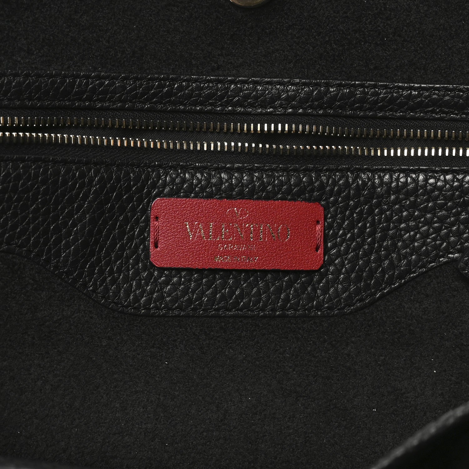 Valentino Garavani Grained Calfskin Small Rockstud Shoulder Tote Black 6 of 9