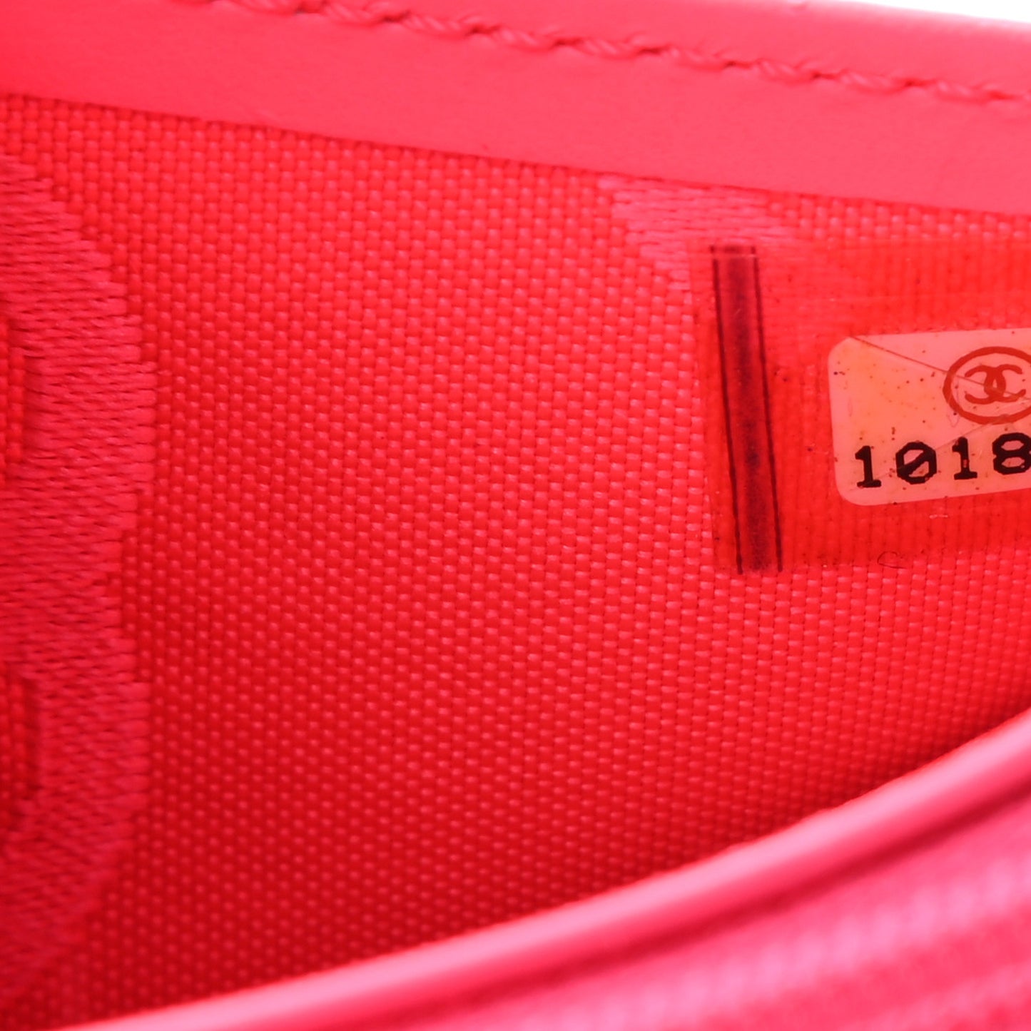 Calfskin Quilted Cambon Yen Wallet Black