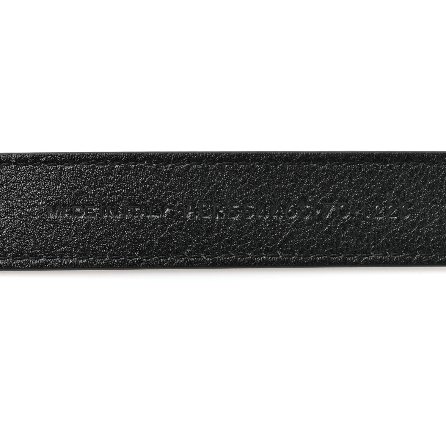 Gucci Grained Calfskin Monogram Cassandre Square Buckle Belt 70 28 Black 70/28 Black 3 of 4