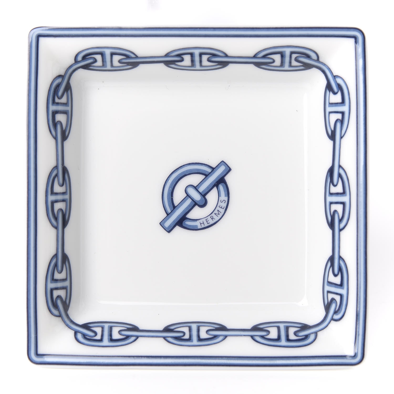 Hermes Printed Porcelain Chaine D'Ancre Tray 3 of 4