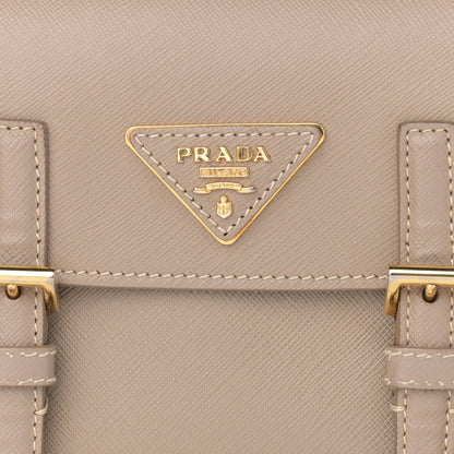 Prada Saffiano Lux Crossbody Bag Visone 9 of 16