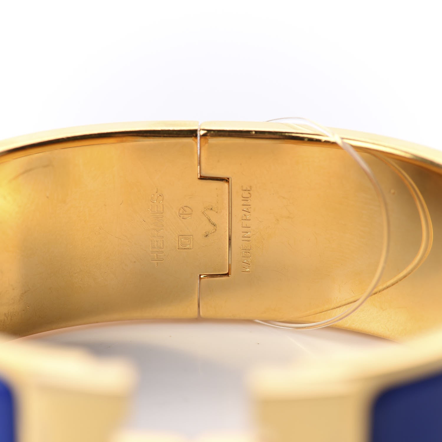 Hermes Enamel Wide Clic Clac H Bracelet PM Bleu Royal 3 of 3