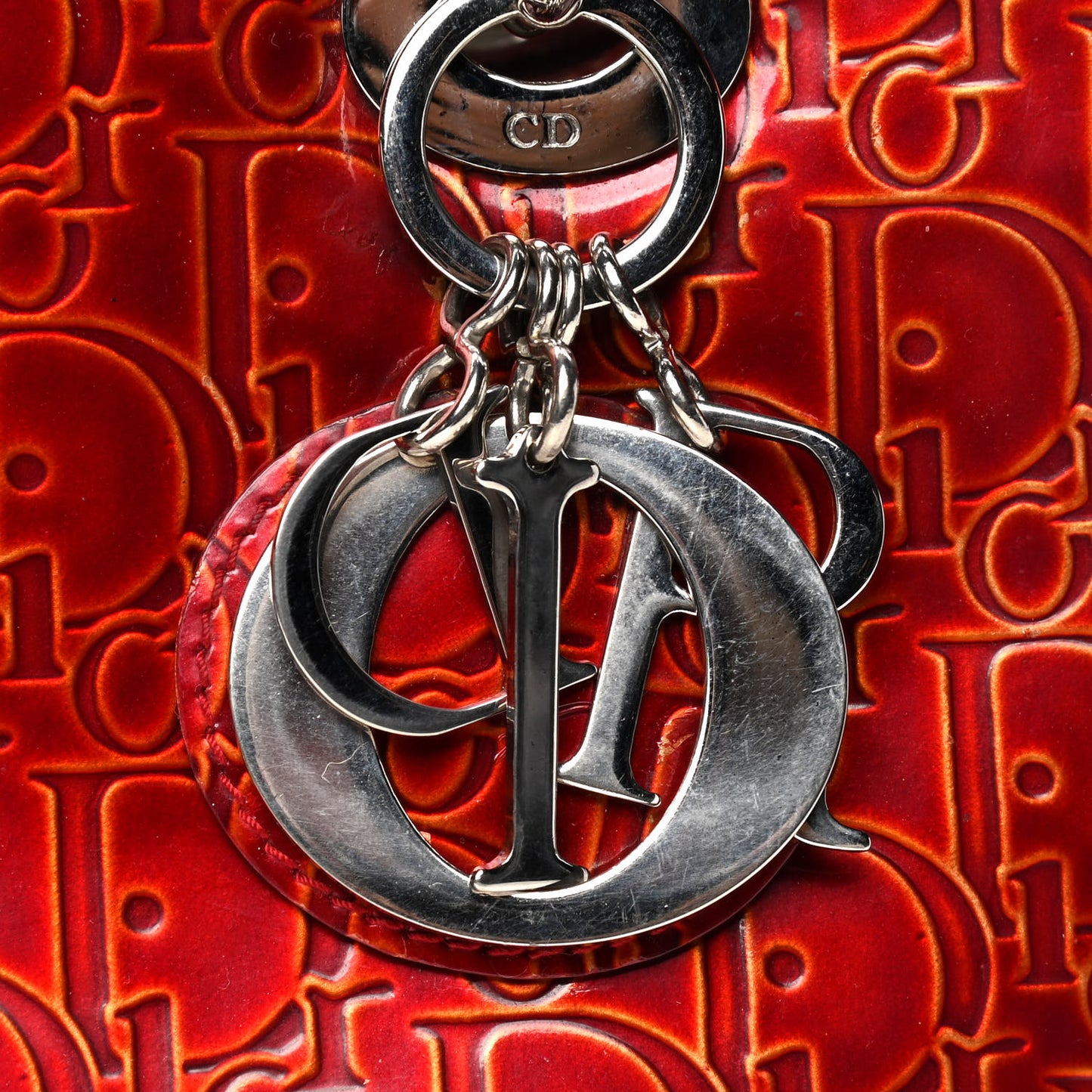 Patent Ultimate Medium Lady Dior Rouge