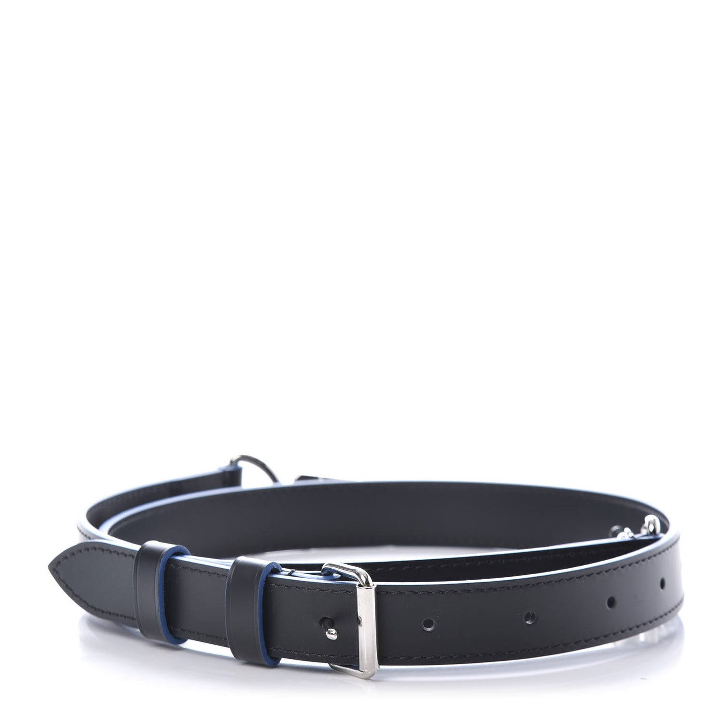 Calfskin Adjustable Keepall Bandouliere Shoulder Strap Blue