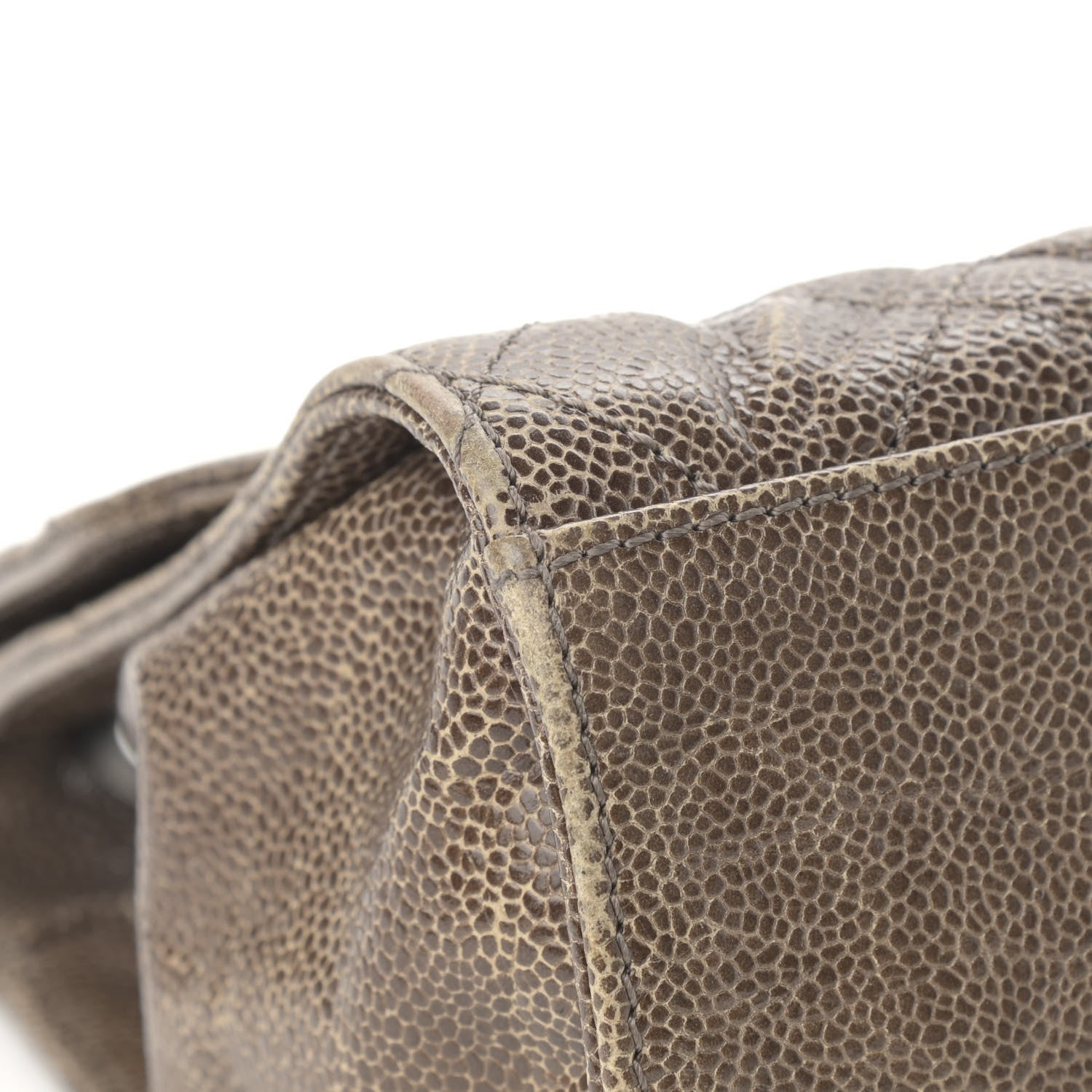 Chanel Crumpled Grained Calfskin Jumbo CC Crave Flap Beige 9 of 15
