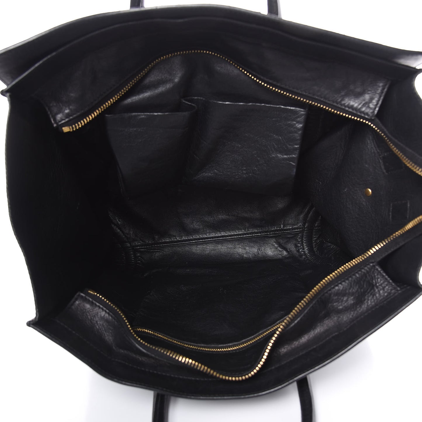 Grained Calfskin Medium Luggage Black