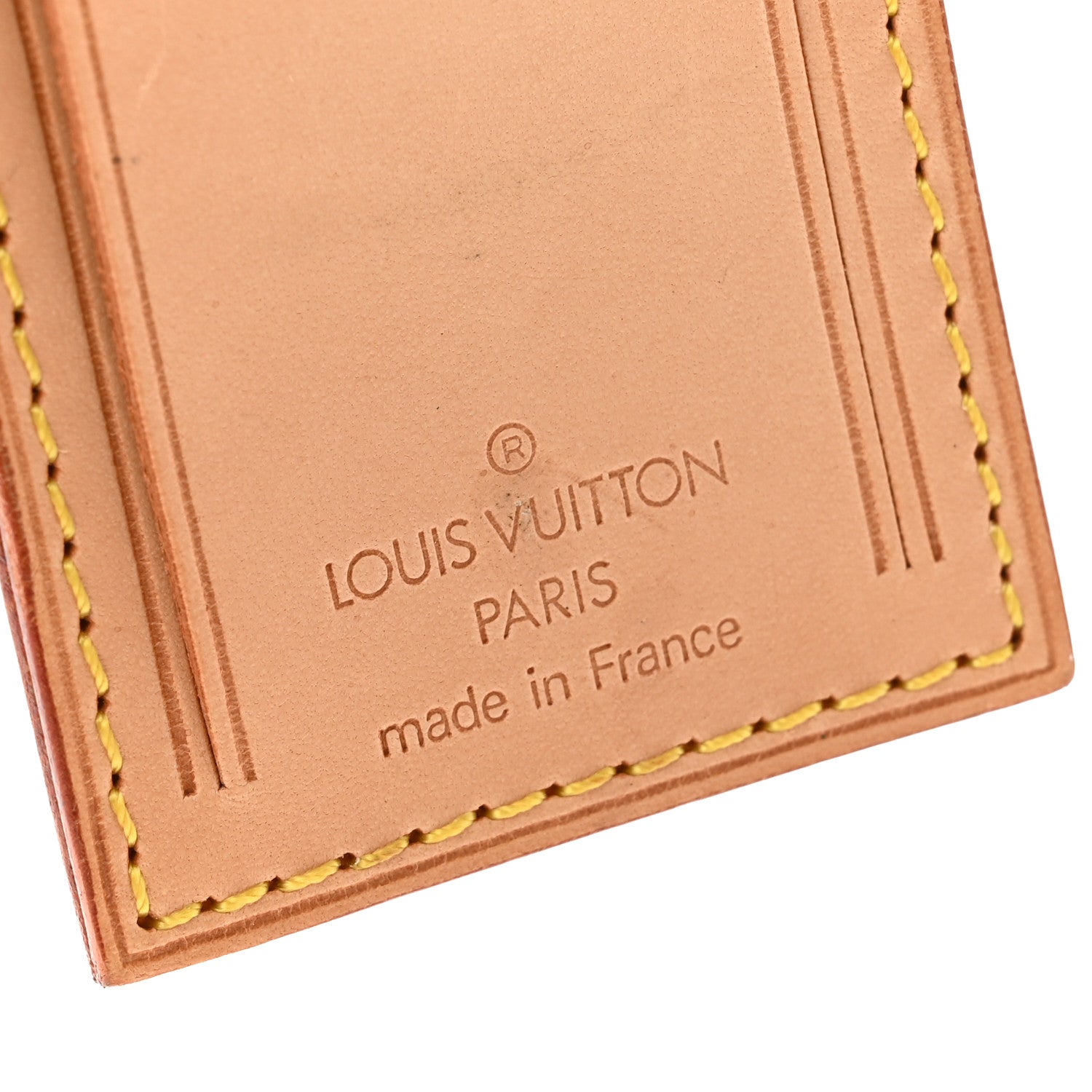 Louis Vuitton Vachetta Luggage Tag and Loop Set 3 of 3