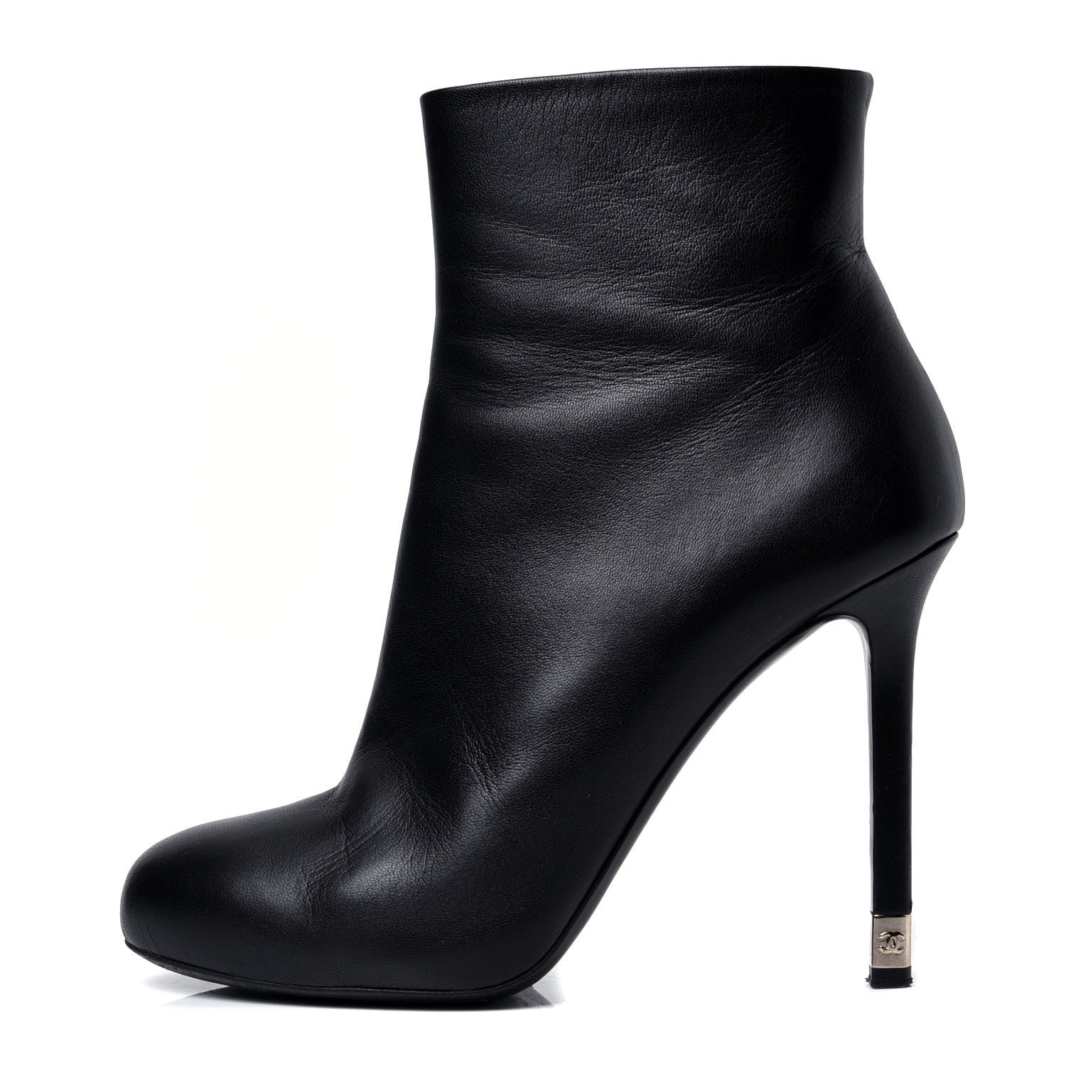Chanel Lambskin CC Short Ankle Boots 39 Black 1 of 7
