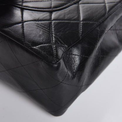 Chanel Lambskin Quilted Jumbo Single Flap Black 14 of 16