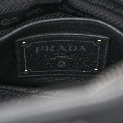 Prada Vitello Daino Shopping Satchel Black 6 of 10