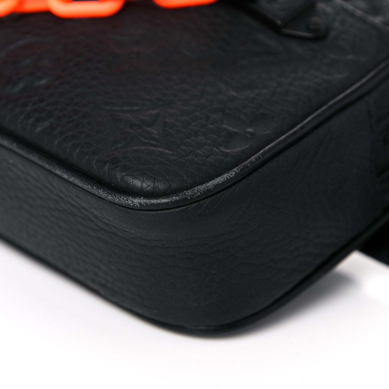 Louis Vuitton Taurillon Monogram Uniformes Solar Ray Soft Pochette Volga Belt Bag Black 10 of 13