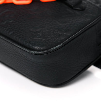 Louis Vuitton Taurillon Monogram Uniformes Solar Ray Soft Pochette Volga Belt Bag Black 10 of 13