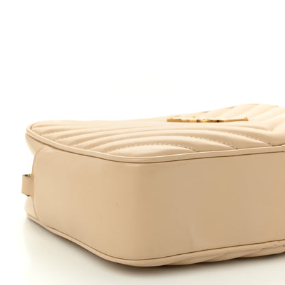 Saint Laurent Calfskin Matelasse Monogram Lou Camera Bag Dark Beige 9 of 11